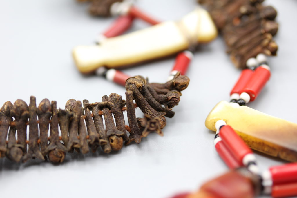 Detail of a clove necklace, Palestine