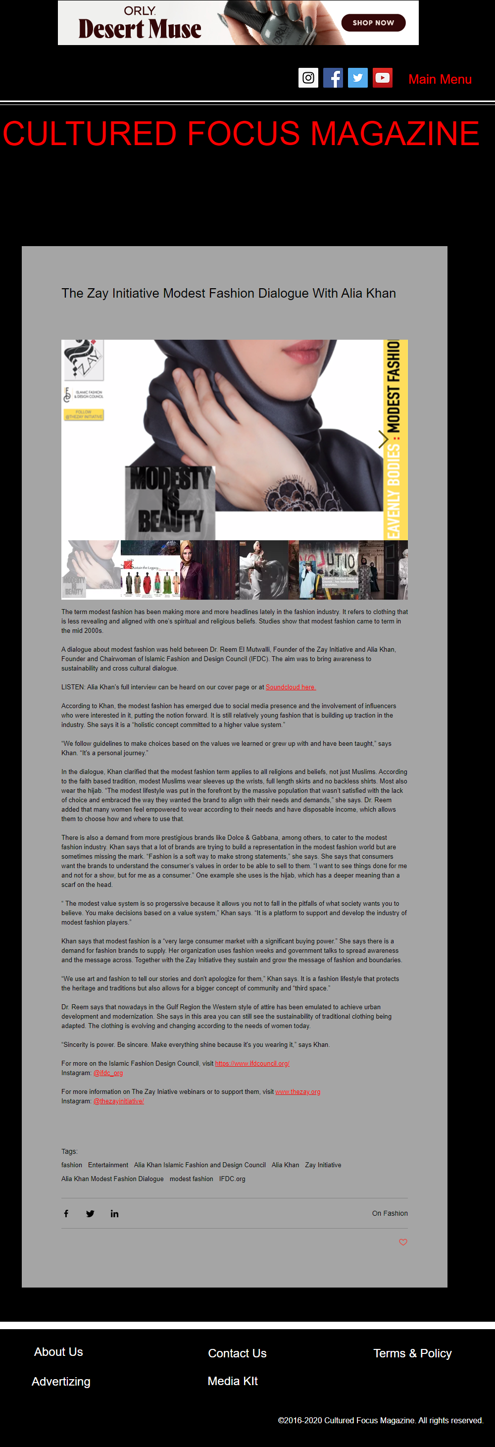 The Zay Initiative Modest Fashion Dialogue With Alia Khan