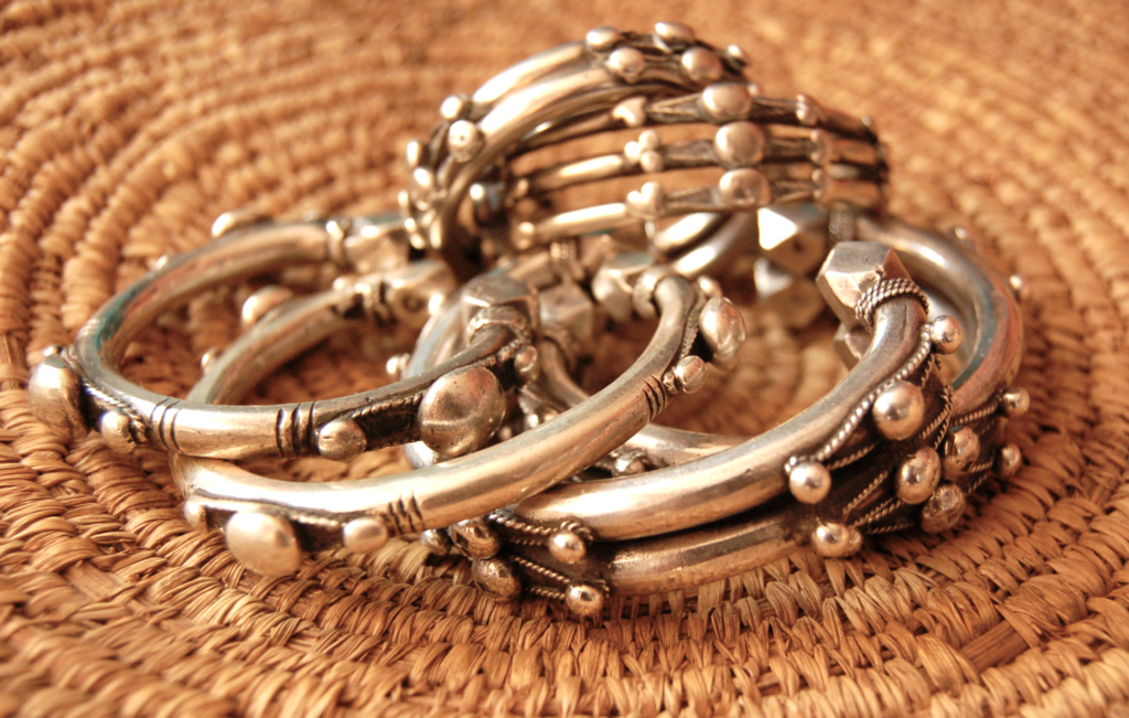 Silver bracelets from southern Egypt