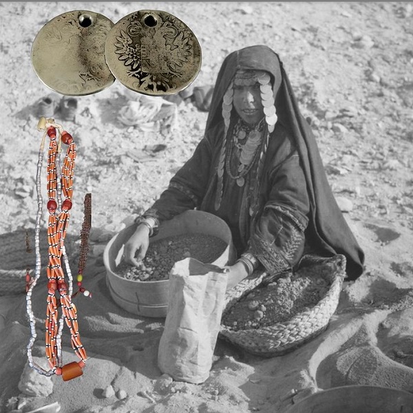 Photographed on 10 February 1936.⁠ A woman on an archaeological excavation in Tell Deweir, Palestine, t