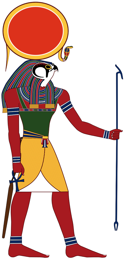 Image of the sun god Ra. Picture via Wiki Commons