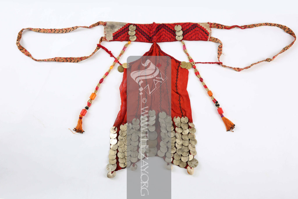 Coin embellished face mask Egypt The Zay Initiative